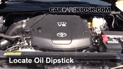 Transmission Fluid Level Check 2013 Toyota Tacoma 4.0L V6 Crew Cab Pickup